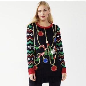 Black & Red Christmas Festive Sweater